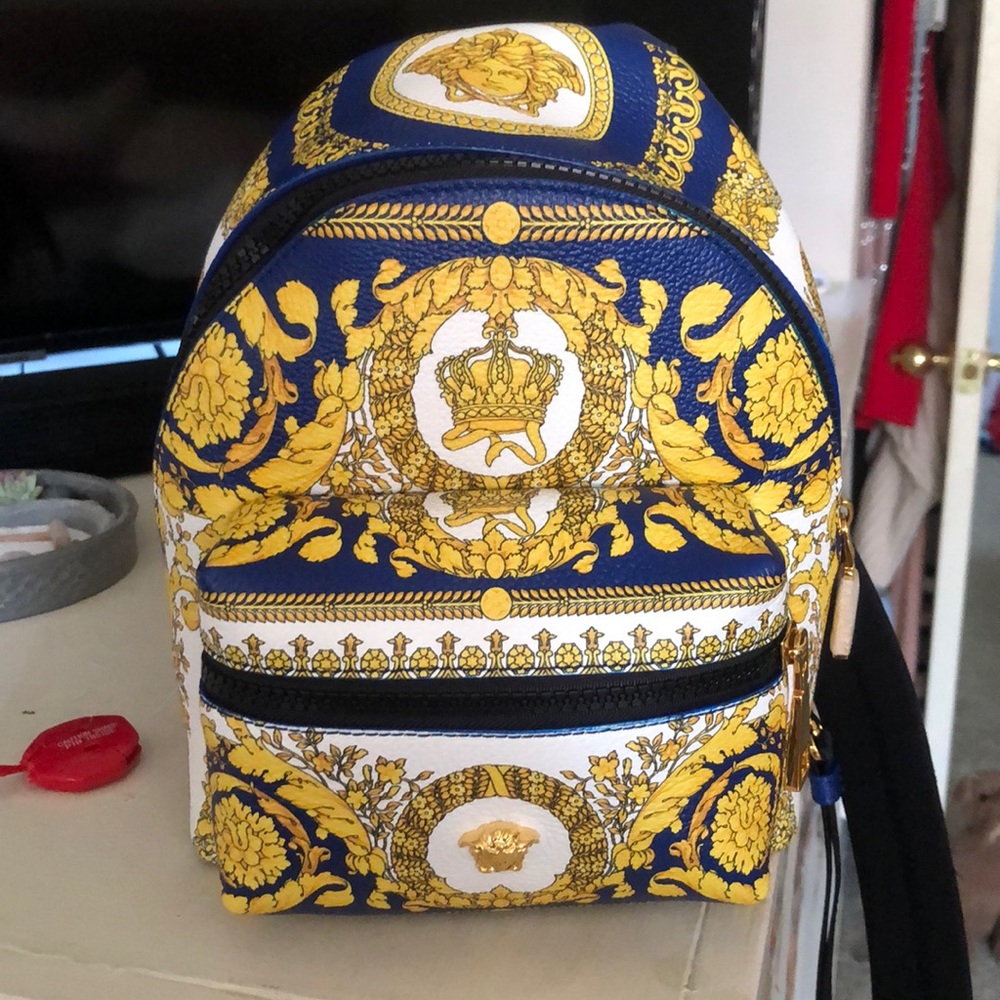 Authentic Versace mink backpack Medusa head